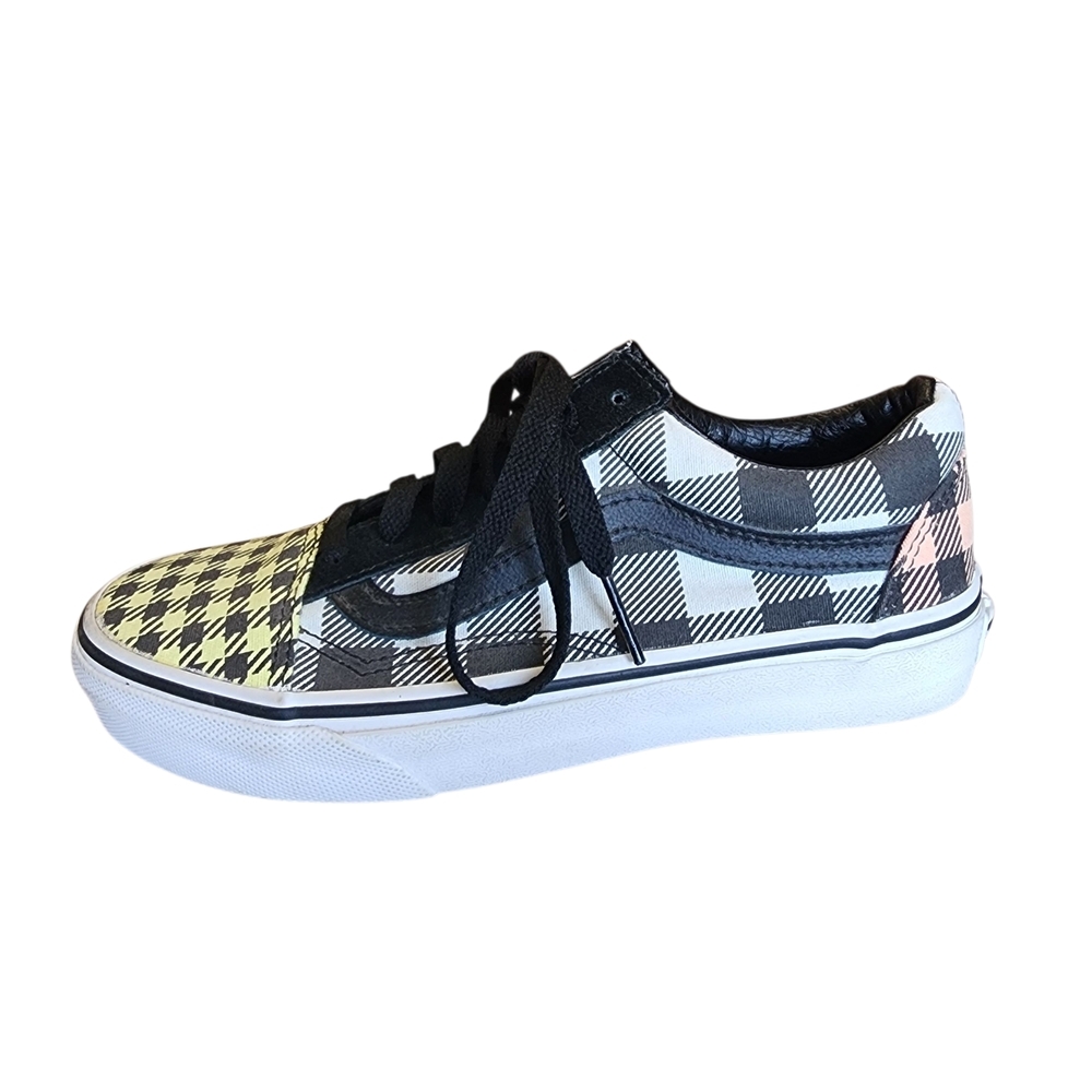 Vans Old Skool Checkerboard Houndstooth Canvas Shoes Size 6